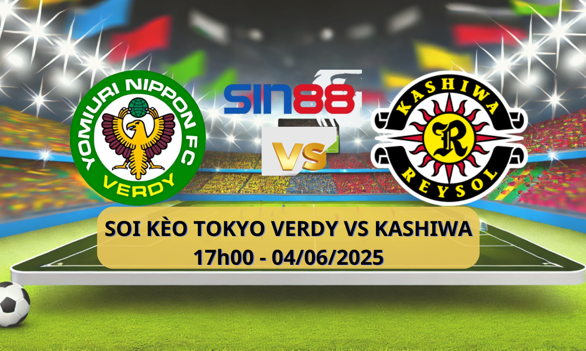 Banner quảng cáo trận đấu Verdy Tokyo và Kashiwa Reysol